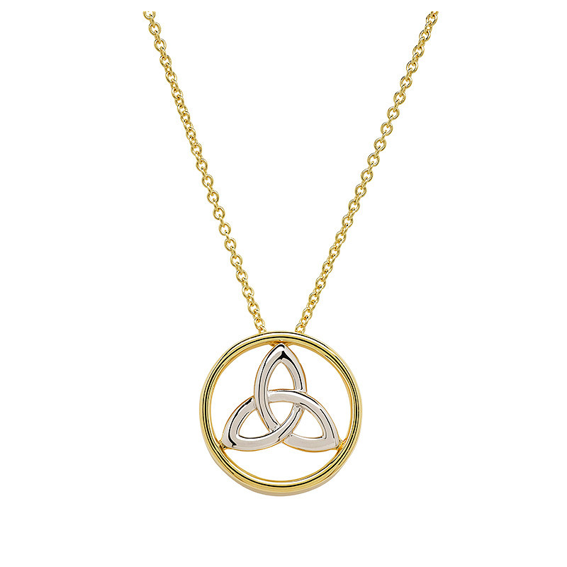 14kt Gold Vermeil Trinity Necklace