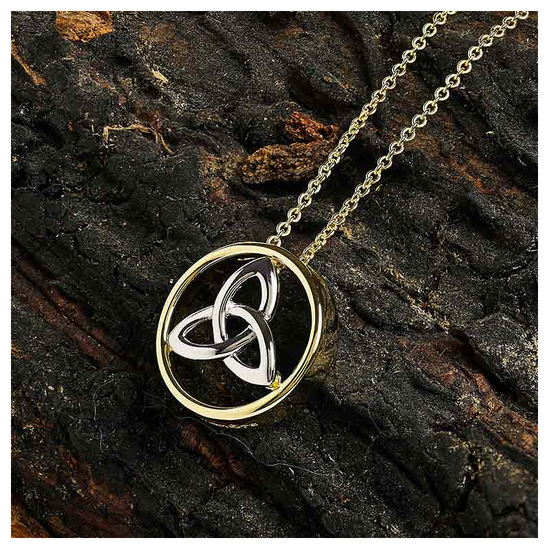 14kt Gold Vermeil Trinity Necklace
