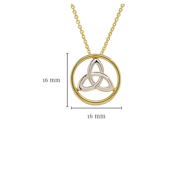 14kt Gold Vermeil Trinity Necklace