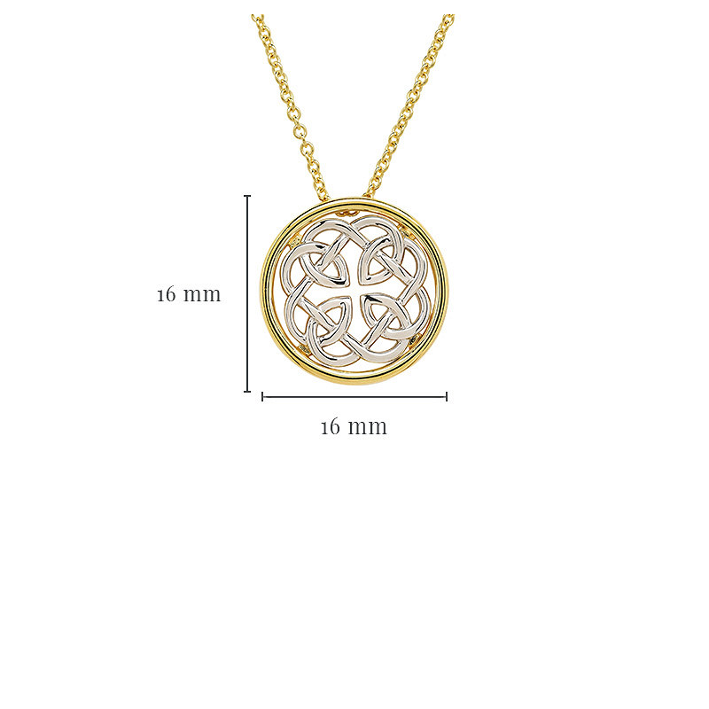 14kt Gold Vermeil Celtic Necklace