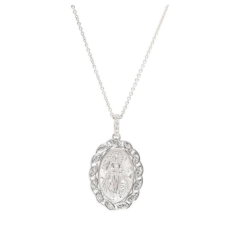 Sterling Silver Celtic Miraculous Medal