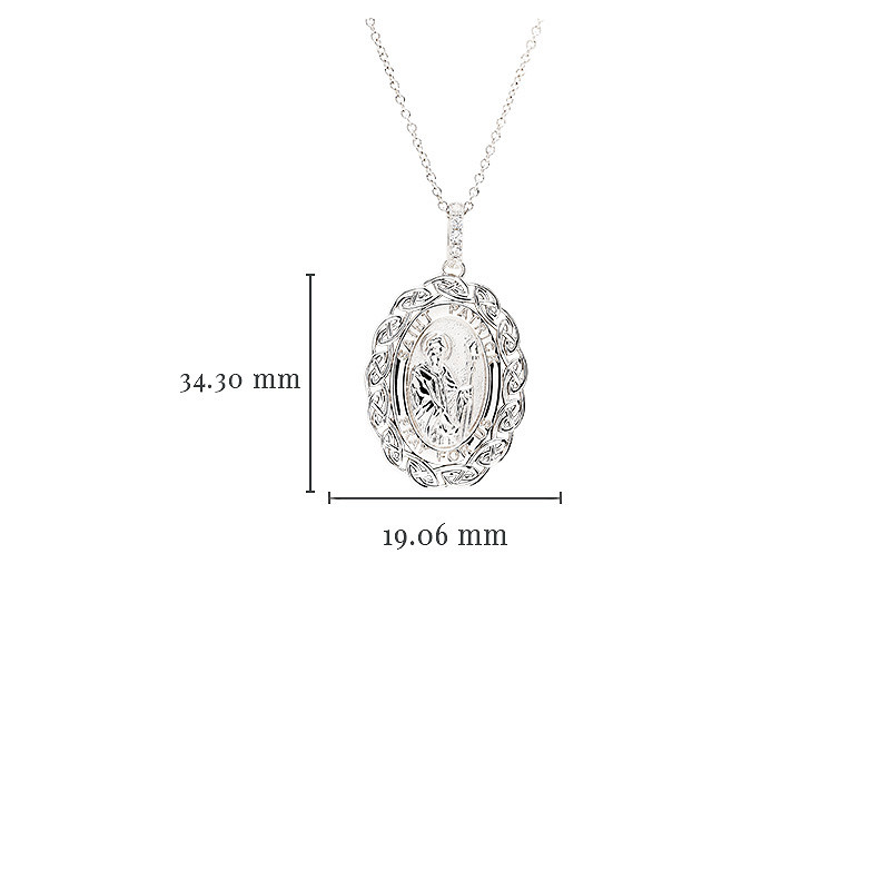 Sterling Silver Celtic St. Patricks Medal