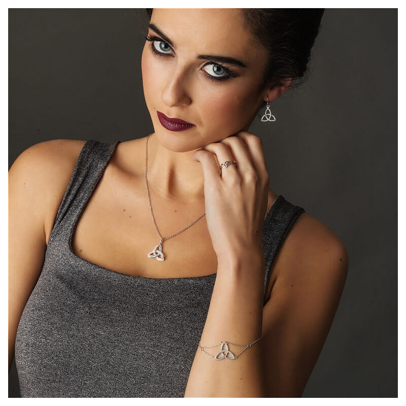 Trinity White Crystal Pendant Swarovski