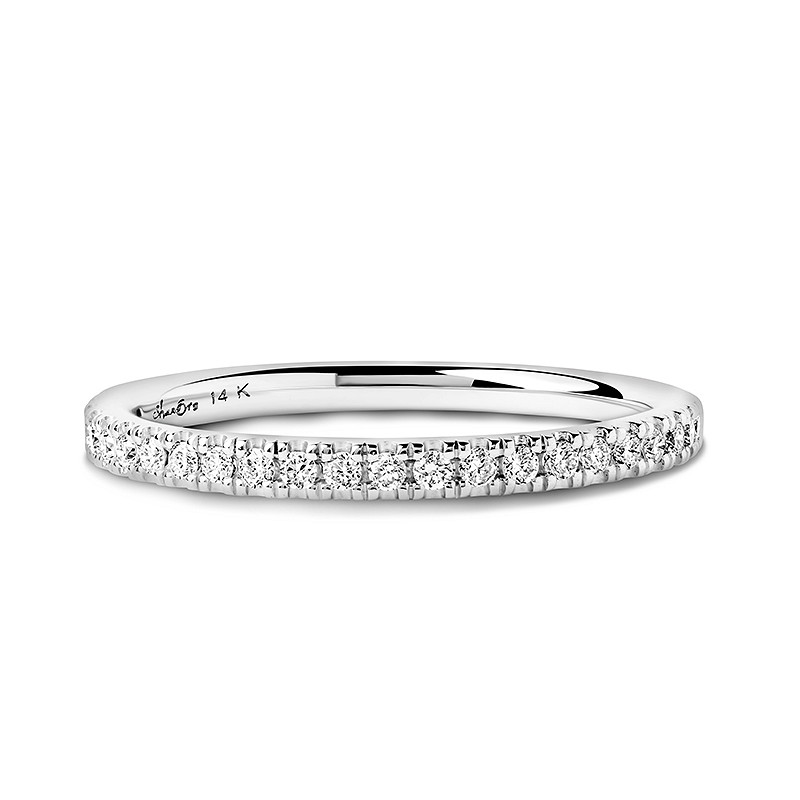 14k White Gold Lab Diamond Celtic Wedding Ring