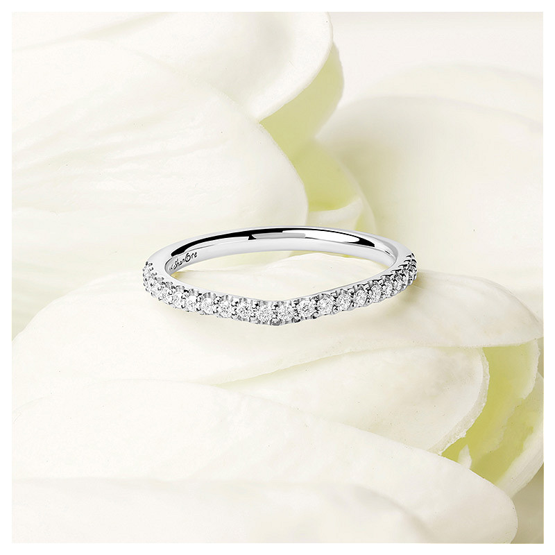 14k White Gold Lab Diamond Celtic Wedding Ring