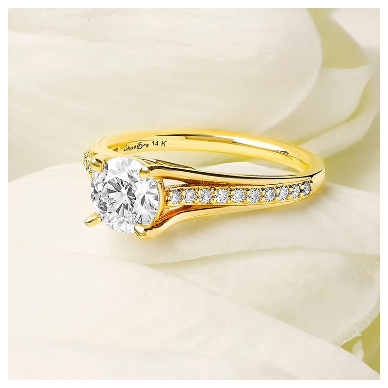 14k Yellow Gold Celtic Knot Mount Only Engagement Ring