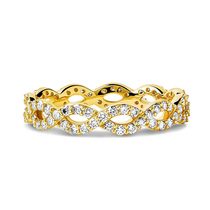 14k Gold Lab Diamond Celtic Wedding Ring