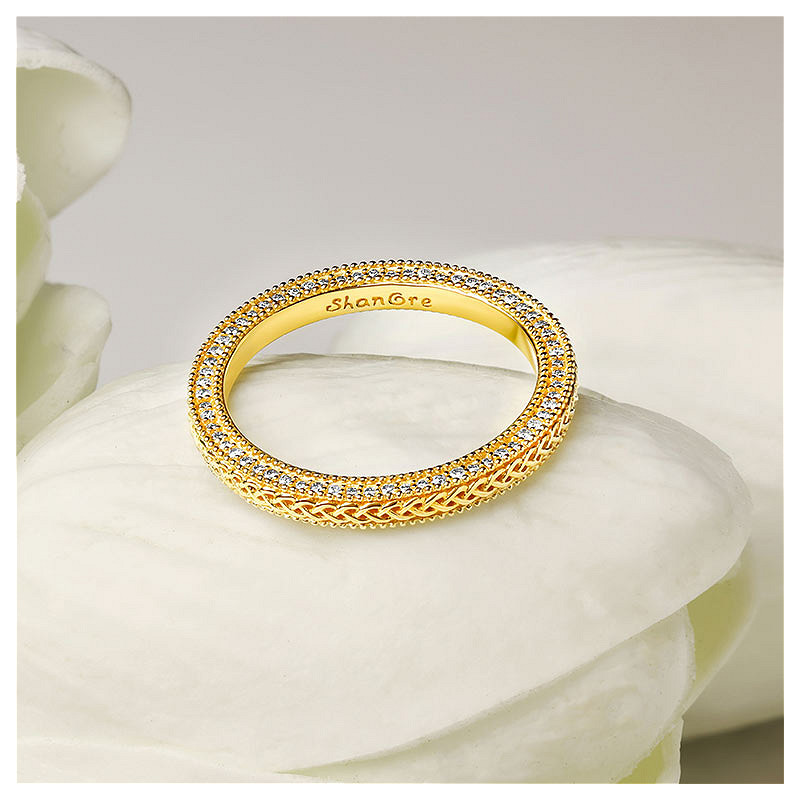 14k Gold Lab Diamond Celtic Wedding Ring