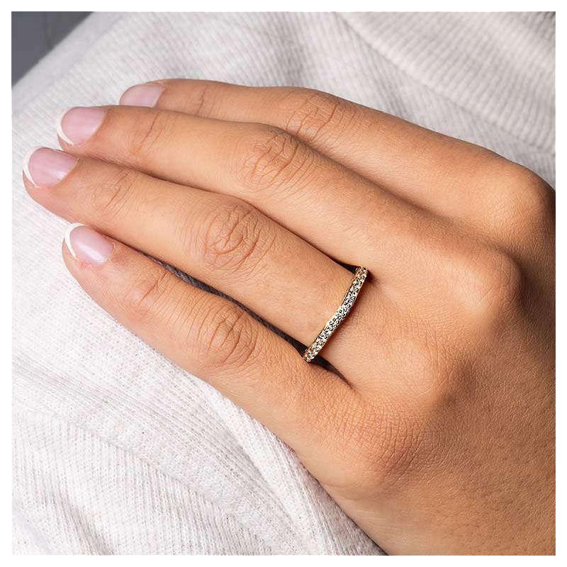 14k Gold Lab Diamond Celtic Wedding Ring