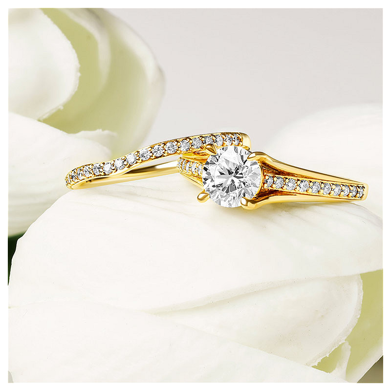 14k Gold Lab Diamond Celtic Wedding Ring